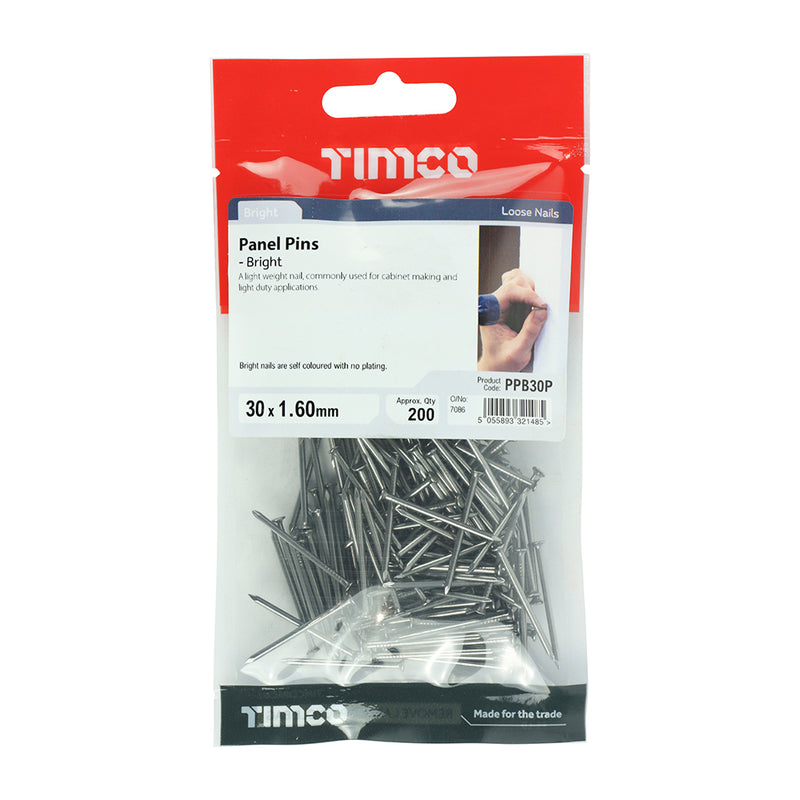 TIMCO Panel Pins Bright