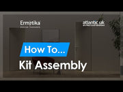 SPECIAL ORDER Ermetika xREVERx Flush Hidden Door System with 713x2394mm White Primed Door - Satin Ch