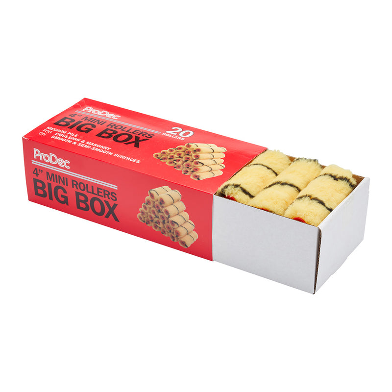 ProDec 20pk Big Box Medium Pile Tiger 4" Mini Rollers