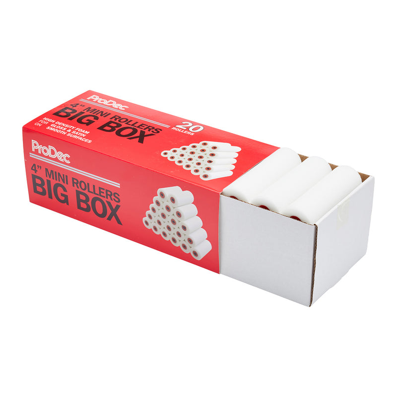 ProDec 20pk Big Box High Density Foam 4" Mini Rollers