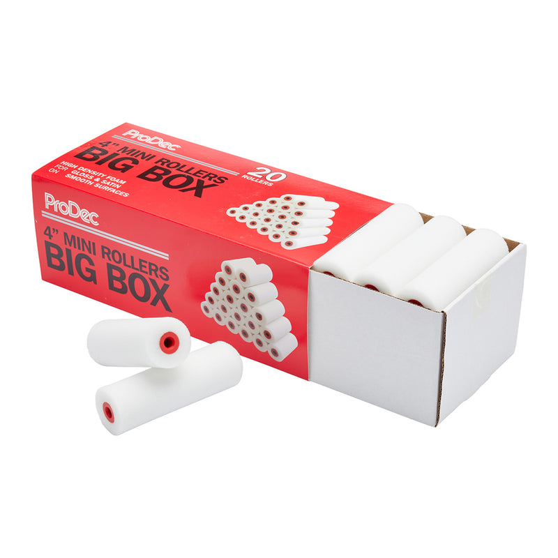 ProDec 20pk Big Box High Density Foam 4" Mini Rollers