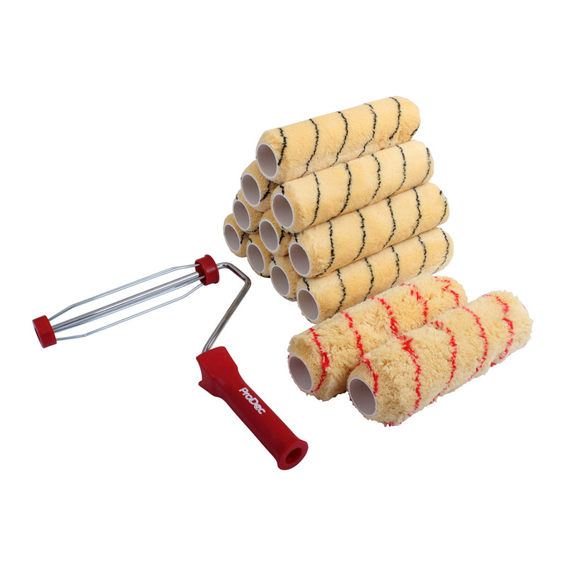 ProDec 9" x 1.5" 13pc Medium Pile Tiger Roller & Frame Set