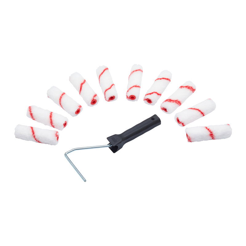 ProDec Contractor 11pc Emulsion 4" Mini Rollers & Frame