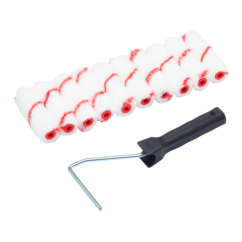 ProDec Contractor 11pc Emulsion 4" Mini Rollers & Frame