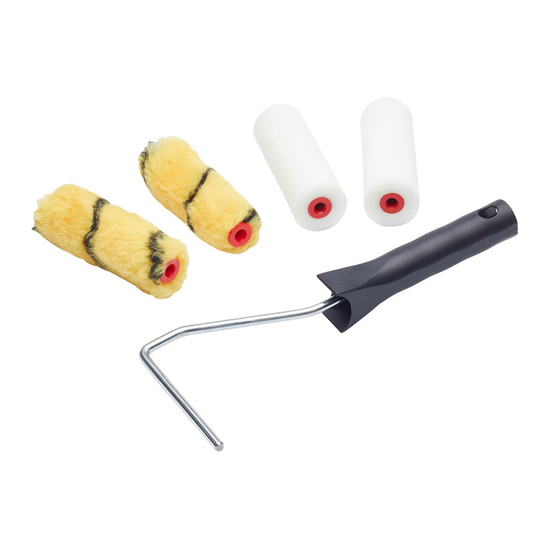 ProDec 5pc Assorted 4" Mini Rollers & Frame