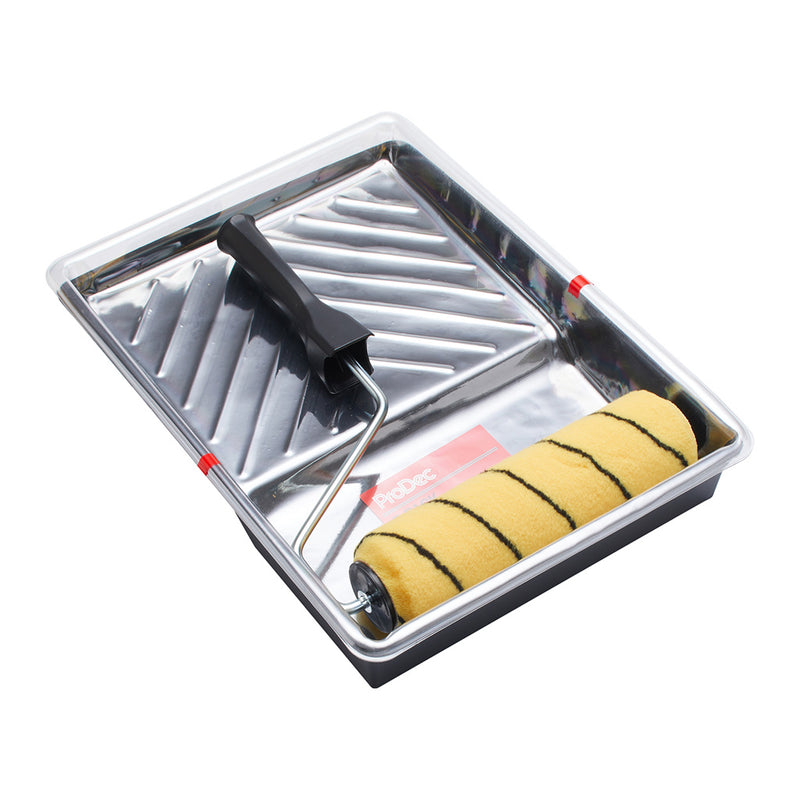 ProDec 9" x 1.75" Medium Pile Tiger Roller Set + 5 Tray Liners
