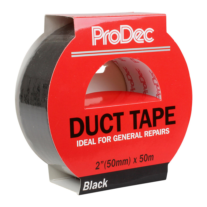 ProDec 2" x 50m Black Duct Tape