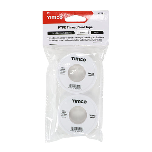 TIMCO PTFE Thread Seal Tape - 12m x 12mm