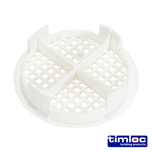 Timloc Push-in Soffit Vent Grey - 70.0