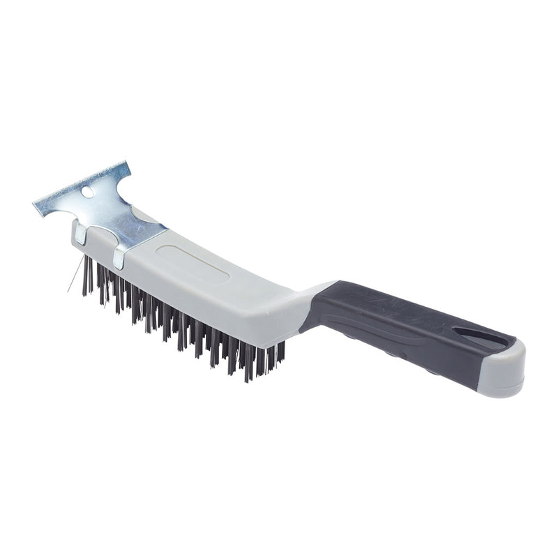 ProDec 11" Soft Grip Wire Brush with Scraper