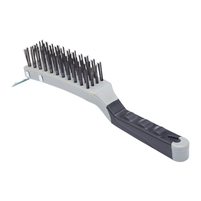 ProDec 11" Soft Grip Wire Brush with Scraper