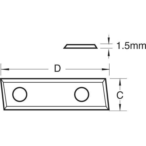 RB/R - Rota-tip blade 28x9x1.5mm one off