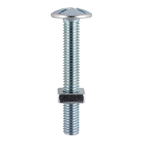 TIMCO Roofing Bolts & Square Nuts Silver — Box