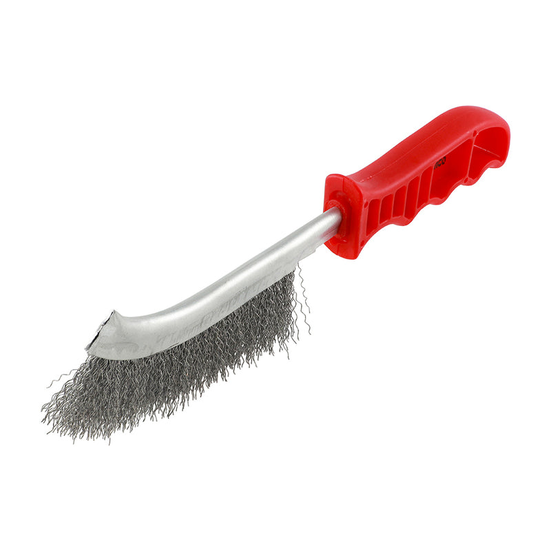 TIMCO Blue Handle Wire Brush S/Steel - 255mm