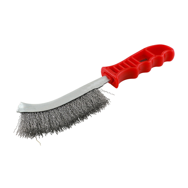 TIMCO Blue Handle Wire Brush S/Steel - 255mm
