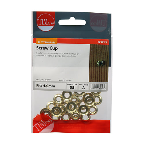 TIMCO Screw Cups — Trade Pack