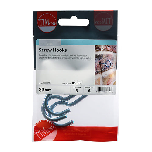 TIMCO Screw Hooks Silver