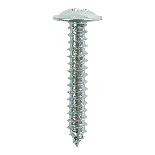 TIMCO Self-Tapping Flange Head Silver Screws - 8 x