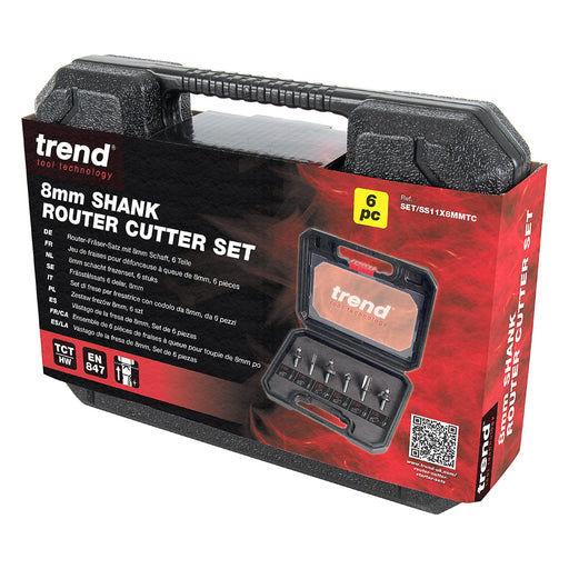 Trend SET/SS11X8MMTC - 6 piece starter cutter set 8mm