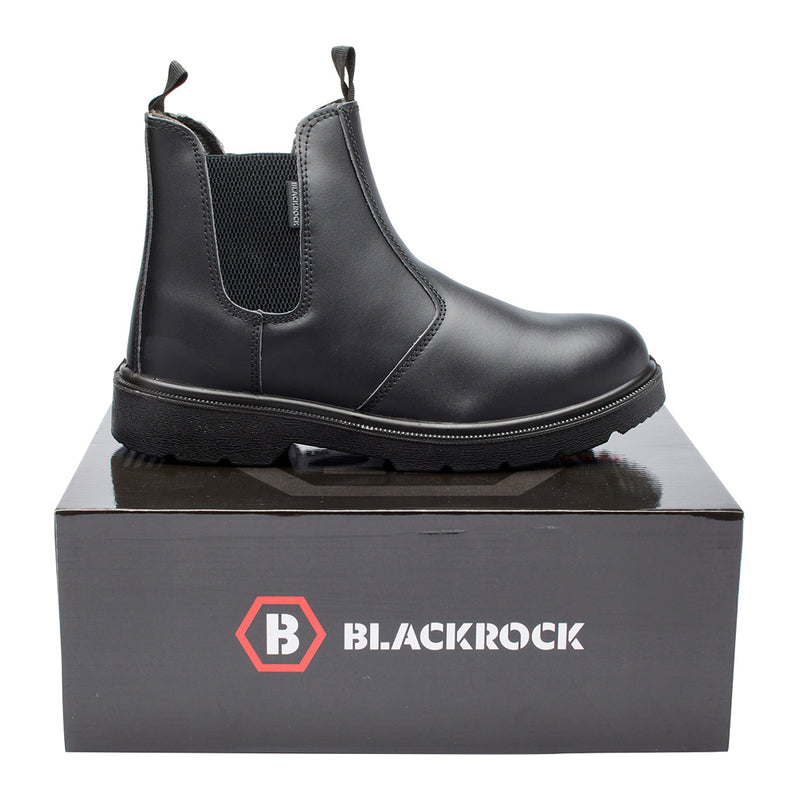 Blackrock Dealer Safety Boots - Black size 8