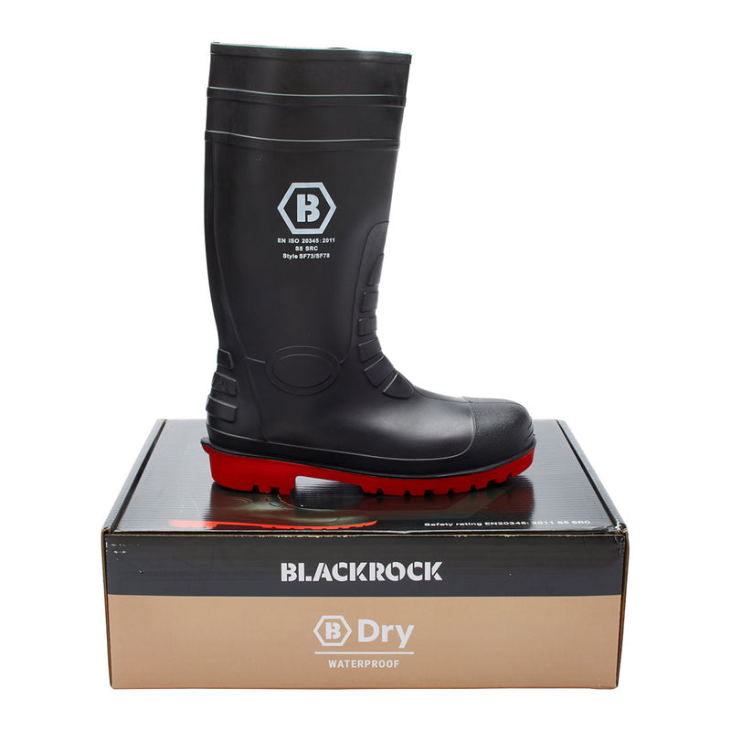 Blackrock Safety Wellingtons - Red Sole (boxed) size 10