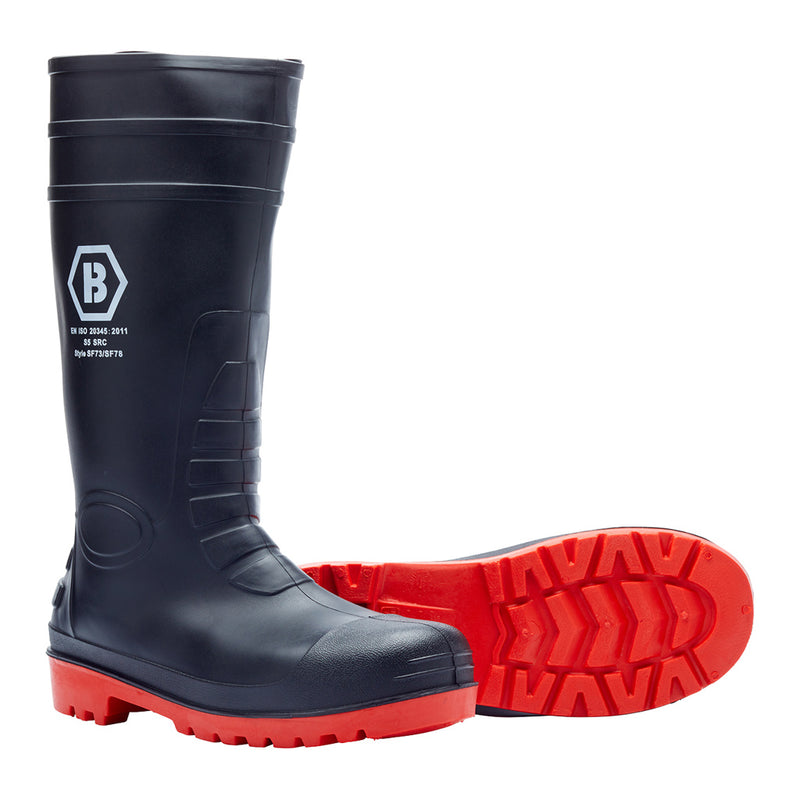 Blackrock Safety Wellingtons - Red Sole (polybag) size 6