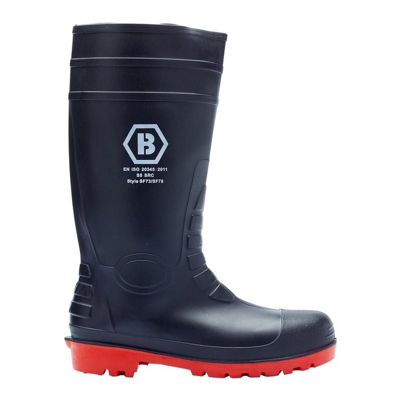 Blackrock Safety Wellingtons - Red Sole (polybag) size 9