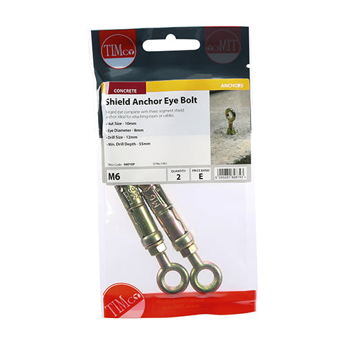 TIMCO Shield Anchors - M10