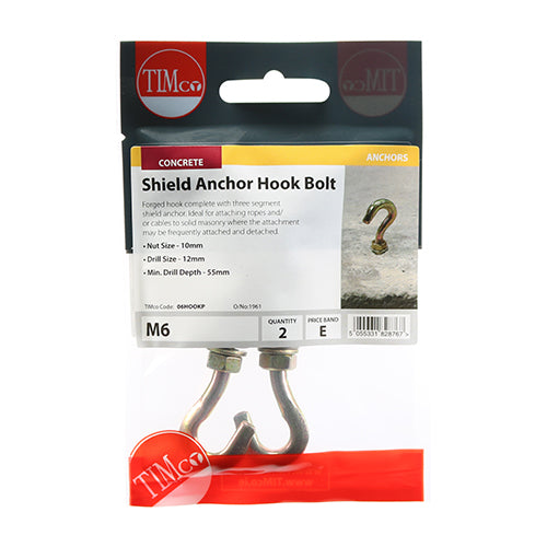 TIMCO Forged Hooks With Sheil Anchors Gold - M6