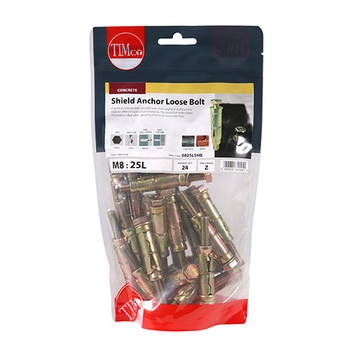 TIMCO Shield Anchors Loose Bolt Gold — Bag