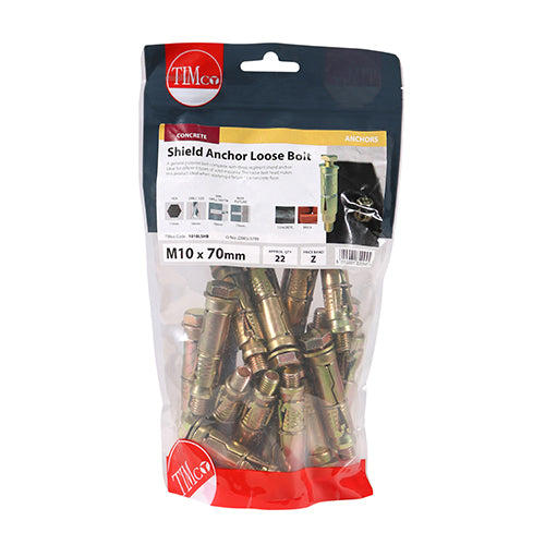 TIMCO Shield Anchors Loose Bolt Gold — Bag