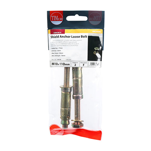 TIMCO Shield Anchors Loose Bolt Gold — Trade Pack