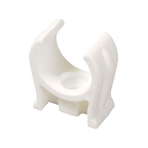 Interlock Hinged Pipe Clip Spacers White - 15mm