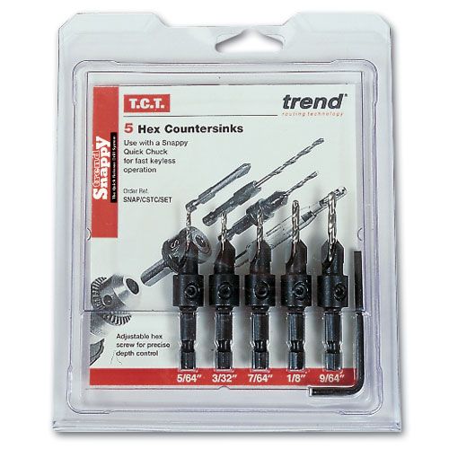 SNAP/CSTC/SET - Trend Snappy 5 piece TCT Countersink Set