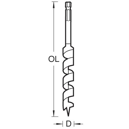 SNAP/AB/10 - Trend Snappy Auger Bit 10mm x 155mm