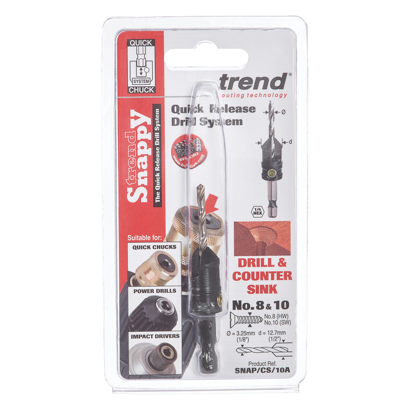 SNAP/CS/10A - Trend Snappy countersink 12.7mm with 1/8 (3.2mm) drill