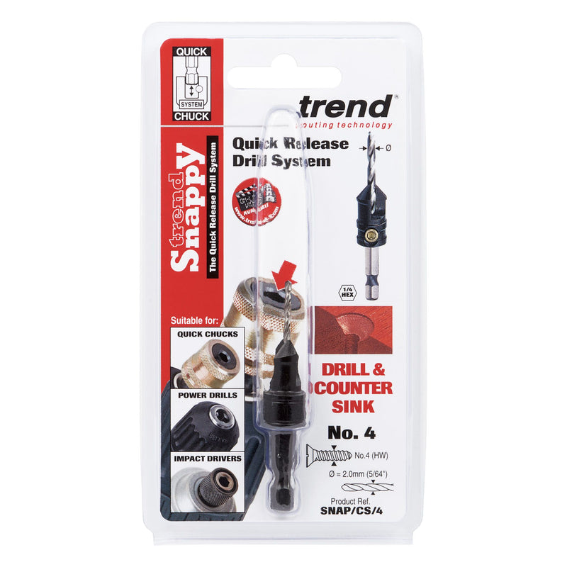 SNAP/CS/4 - Trend Snappy Countersink with 5/64 (2mm) Drill