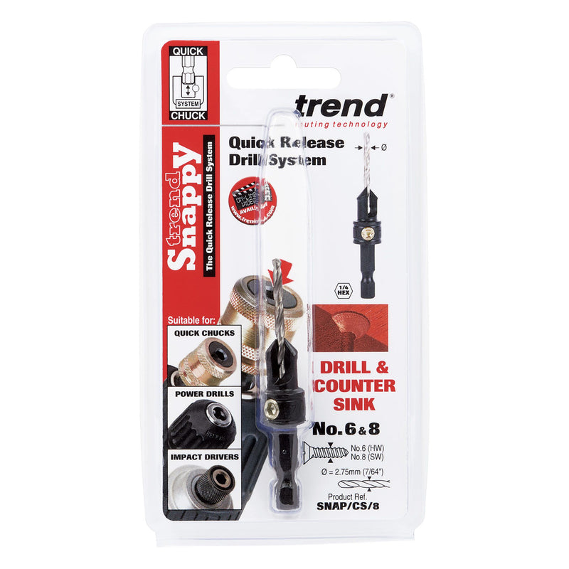 SNAP/CS/8 - Trend Snappy Countersink with 7/64 (2.75mm) Drill