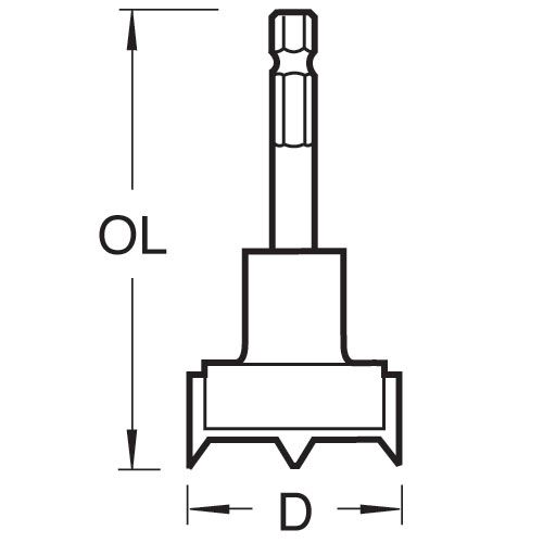 SNAP/MB/35DS - Trend Snappy 35mm machine bit w/depth stop
