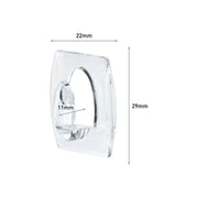 Command™ Clear Mini Hooks Pack of 6 Heavy Duty