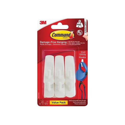 Command™ Small Utility Hooks Pack of 6