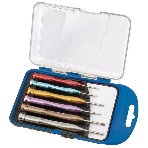 Draper 03266 Draper Expert Precision Screwdriver Set, 3 x Plain Slot, 3 x Cross Slot (6 Piece)