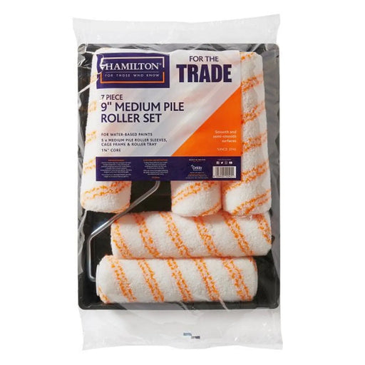 Hamilton 7Pc 9" Medium Pile Roller Set