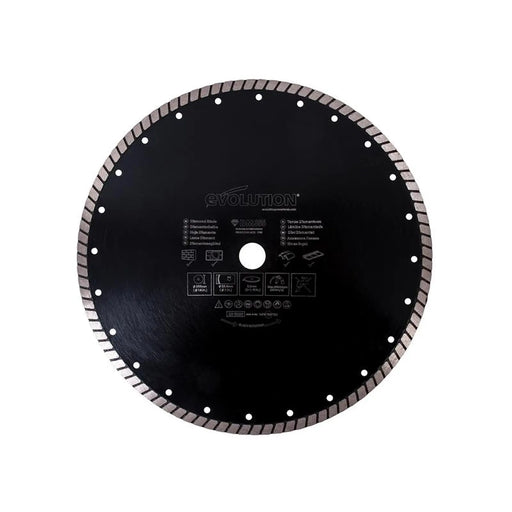 Evolution - RAGE® Diamond Blade, Segmented Rim 355 x 25.4mm
