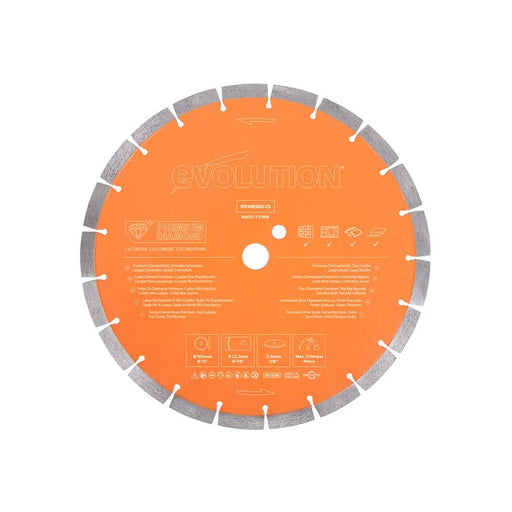 Evolution - Premium Diamond Disc Cutter Blade 300 x 22.2mm