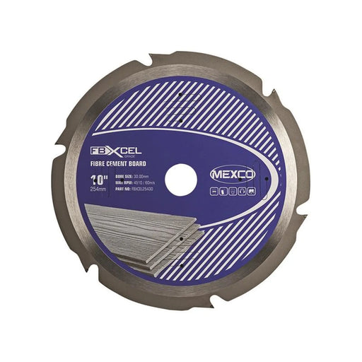 MEXCO - Fibre Cement Board PCD Blade 254 x 30mm x 6T