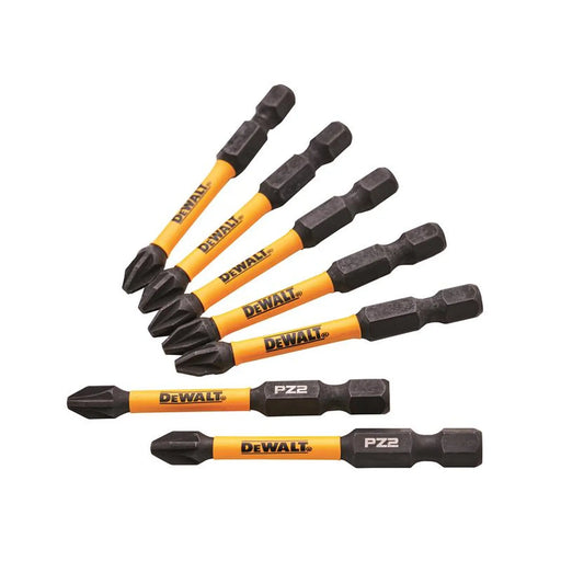 DEWALT Power Tools Impact Bits PZ2 x 50mm (5 + 2 Carded)