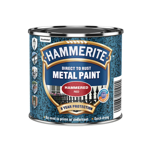 Hammerite Direct To Metal Hammered Red 250ml