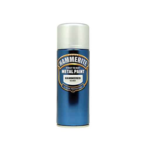 Hammerite Hammered Finish Aerosol Silver 400ml