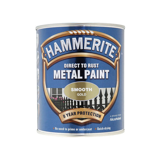 Hammerite Direct To Metal Smooth Gold 750ml